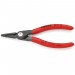 KNIPEX 48 11 J0 SB Precision Circlip Pliers for internal circlips in bore holes with non-slip plastic coating grey atram