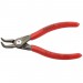 KNIPEX 48 21 J01 SB Precision Circlip Pliers for internal circlips in bore holes with non-slip plastic coating grey atra