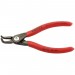 KNIPEX 48 21 J11 SB Precision Circlip Pliers for internal circlips in bore holes with non-slip plastic coating grey atra