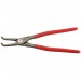 KNIPEX 48 21 J41 SB Precision Circlip Pliers for internal circlips in bore holes with non-slip plastic coating grey atra