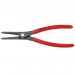 KNIPEX 49 11 A3 SB Precision Circlip Pliers for external circlips on shafts with non-slip plastic coating grey atramenti