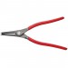 KNIPEX 49 11 A4 SB Precision Circlip Pliers for external circlips on shafts with non-slip plastic coating grey atramenti