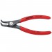 KNIPEX 49 21 A01 SB Precision Circlip Pliers for external circlips on shafts with non-slip plastic coating grey atrament