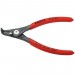 KNIPEX 49 21 A11 SB Precision Circlip Pliers for external circlips on shafts with non-slip plastic coating grey atrament