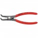 KNIPEX 49 21 A21 SB Precision Circlip Pliers for external circlips on shafts with non-slip plastic coating grey atrament