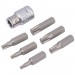 Draper TX-STAR Bit and Bit Holder Set, 3/8\" Sq. Dr. (7 Piece)