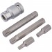 Spline Bit Set, 1/2\" Sq. Dr. (5 Piece)