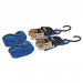Ratchet Tie Down Straps, 4.5m x 25mm, 225kg (2 Piece)