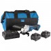 D20 20V Brushless Angle Grinder, 115mm, 2 x 5.0Ah Batteries, 1 x Fast Charger, 1 x Bag