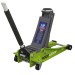 Sealey Trolley Jack 2tonne Low Entry Rocket Lift Hi-Vis Green