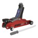Sealey 180 Handle Trolley Jack 2tonne Low Profile Short Chassis - Red