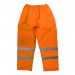 Sealey Hi-Vis Orange Waterproof Trousers - Large