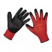 Sealey Flexi Grip Nitrile Palm Gloves (Large) - Pack of 12 Pairs