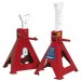 Sealey Easy Action Ratchet Axle Stands (Pair) 5tonne Capacity per Stand