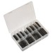 Sealey Spring Roll Pin Assortment 300pc Black Metric