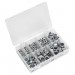 Sealey Nylon Lock Nut Assortment 255pc M4-M16 DIN 985