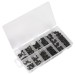 Sealey Grub Screw Assortment 250pc Black Metric M4-M10 DIN 916