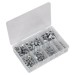 Sealey Steel Nut Assortment 255pc M4-M16 DIN 934 Metric