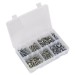 Sealey Setscrew, Nut & Washer Assortment 408pc Metric High Tensile M6