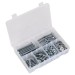 Sealey Setscrew, Nut & Washer Assortment 220pc Metric High Tensile M8