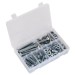 Sealey Setscrew, Nut & Washer Assortment 150pc Metric High Tensile M10