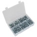 Sealey Machine (Body) Screw Assortment 264pc Countersunk (DIN 965Z) & Pan Head (DIN 7985Z) Pozi - Metric M5-M8