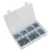 Sealey Self Drilling Screw Assortment 500pc Pan Head Phillips Zinc D7504N