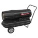 Sealey Space Warmer Paraffin/Kerosene/Diesel Heater 205,000Btu/hr with Wheels