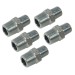 Sealey Reducing Union 3/8\"BSPT to 1/4\"BSPT - Pack of 5