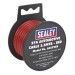 Sealey Automotive Cable 27A 2.5mtr Red