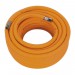 Sealey Air Hose 15mtr x 10mm Hybrid High Visibility with 1/4\"BSP Unions