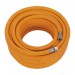 Sealey Air Hose 15mtr x 8mm Hybrid High Visibility with 1/4\"BSP Unions