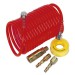 Sealey Air Hose Kit 5mtr x 5mm PU Coiled with Connectors