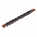 Sealey Socket Retaining Rail with 17 Clips 1/2\"Sq Drive
