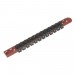 Sealey Socket Retaining Rail with 12 Clips 1/4\"Sq Drive