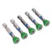Sealey Power Tool Bit Pozi #2 with Magnetic Holder S2 50mm Pack of 5