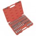 Sealey Hex Bit Socket Set 30pc 1/2Sq Drive