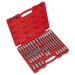 Sealey Ribe Socket Bit Set 32pc 1/2Sq Drive