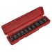 Sealey Impact TRX-Star* Female Socket Set 1/2\"Sq Drive 9pc