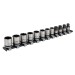 Sealey Socket Set 12pc 3/8\"Sq Drive Lock-On 6pt Metric - Black Series