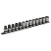 Sealey Socket Set 13pc 1/2\"Sq Drive Lock-On 6pt Metric - Black Series