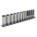 Sealey Socket Set 12pc 3/8\"Sq Drive Deep Lock-On 6pt Metric - Black Series