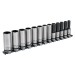 Sealey Socket Set 13pc 1/2\"Sq Drive Deep Lock-On 6pt Metric - Black Series