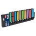 Sealey Multi-Coloured Deep Socket Set 10pc 1/2Sq Drive Metric