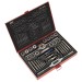 Sealey Tap & Die Set Split Dies 33pc Metric/UNF/BSP