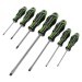 Sealey Screwdriver Set 7pc GripMAX Hi-Vis Green