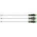 Sealey Extra-Long Hammer-Thru Screwdriver Set Hi-Vis Green 450mm 3pc