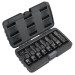 Sealey Impact Hex Socket Bit Set 8pc 1/2\"Sq Drive - Imperial