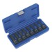 Sealey Impact Spline Key Set 8pc 1/2Sq Drive