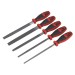 Sealey Smooth Cut Engineers File Set 5pc 200mm